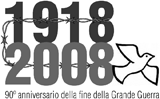 Logo 90 anni dalla fine della grande guerra